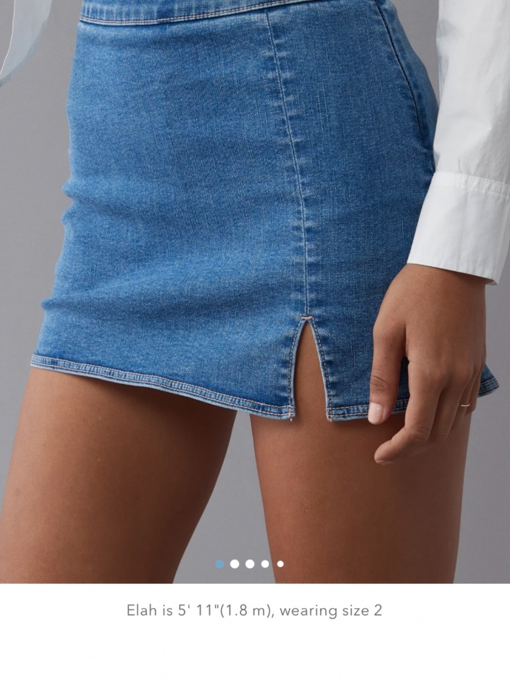 AE next level denim knit mini skort